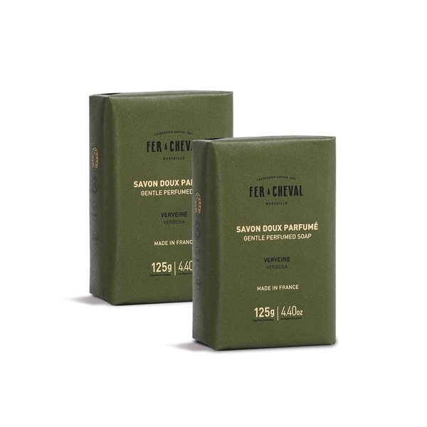 Fer à Cheval Gentle Perfumed Soap 2-Pack – Verbena –