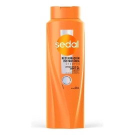 Sedal shampoo restauración instantánea ideal para reparar y dar fuerza al cabello dañado dejándolo supersuave y agradable al tacto 620 mL
