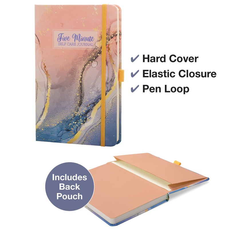 Five Minute Self Care Journal - Colorful Marble
