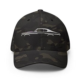 1970 Chevelle SS Silhouette Muscle Car Embroidered Closed-Back Structured Cap Flexible Fitted Hat