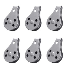 JAGTRADE Pulley 2Pcs 316 Stainless Steel Single Pulley Heavy Duty Cable Wire Rope Roller Nylon Pulley for Washing Line Sailing Lifting, 45x26mm