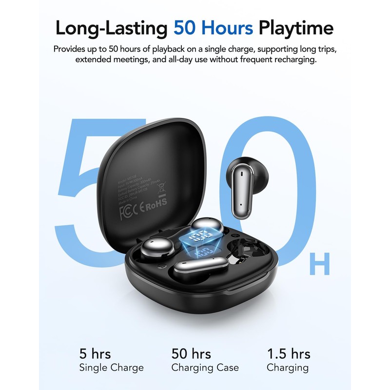 MINISO MS108 AI Translation Earbuds Real Time, Translation Earbuds Support