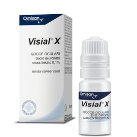 Visial X Collirio Sterile, Senza Conservanti - Con Acido ialuronico Cross-Linkato - 10 ml