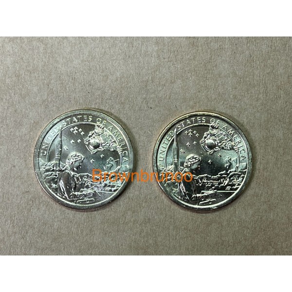 2019 P&D Native American Sacagawea Dollar Uncirculated Space Program 2