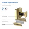KIBI Blaze Bathroom Towel Hook – Brushed Gold Wall Mounted