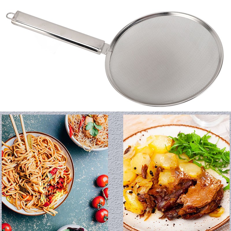 Skimmer Spoon Heat Resistant Highly Efficient Anti Slip Handle Stainless