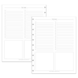 BetterNote This Week Refill Pages for Disc Notebooks, Fits Big Happy Planner, Levenger Circa, Staples Arc, Talia (Classic- 12 months, 11-Disc, 8.5"x11")