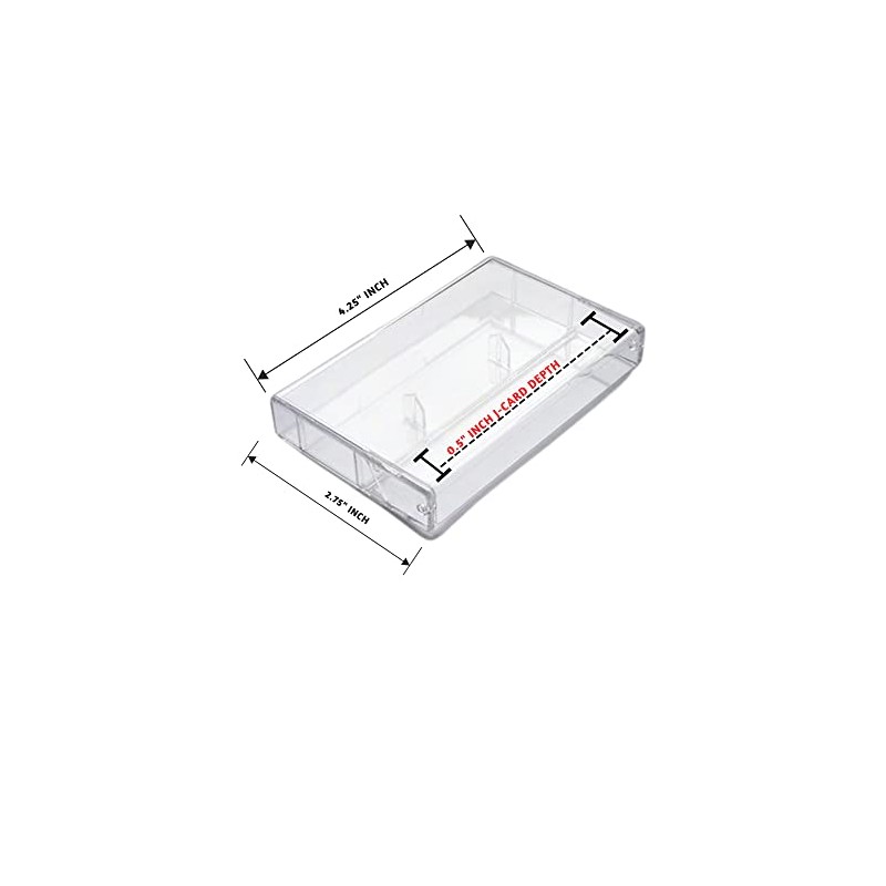 10 Pack Audio Cassette case Clear/Clear
