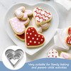 10 Piece Baking Tools, Cookie Cutters, Heart Shaped Cookie Cutters,