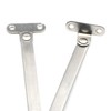Pxyelec 4 pcs Support Stay Hinges, Furniture Cupboard Hinges, Stainless