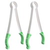 Matyz 2-PACK Baby Bottle Tongs with Non-Detachable Silicone Tips (Green,