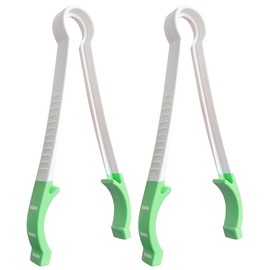 Matyz 2-PACK Baby Bottle Tongs with Non-Detachable Silicone Tips (Green, 2 PCS), Non-Slip Grip, BPA-Free, Compact and Lightweight, Multipurpose for Bottle-Nipples or Pacifiers