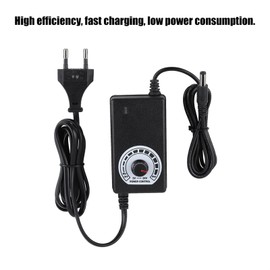 Restokki Continuous Volt Power Supply, 24 W Universal Power Supply 3-24 V, Universal Charger 100-240 V, Adjustable Power Supply Converter, Transformer, Household Electronics (EU Plug)