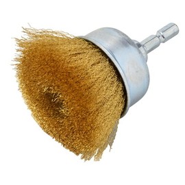 Hexagonal Cup Brush, Brass, 2.0 inches (50 mm), RC-4