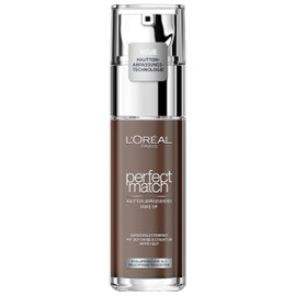 L'Oréal Paris Perfect Match Make-Up 12.N Ebony, Liquid Foundation Blends Perfectly With Skin Tone For An Absolutely Natural Complexion, Nourishes Skin, 1 Piece