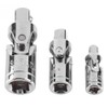 Bestgle 3pcs 1/4" 3/8" 1/2" Universal Joint Impact Socket Wrench