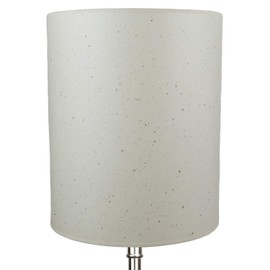 FenchelShades.com 14" Top Diameter x 14" Bottom Diameter 17" Height Cylinder Drum Lampshade USA Made (Paper Natural Speckled)