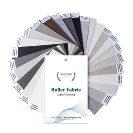 Motorized Shades Semi Blackout Fabric Sample Smart Blinds Work with HomeKit Alexa Google Home Electric Blinds with Remote Control for Windows Shade for Smart Home Living Room