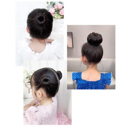 GFun Hair Bun Maker Bun Goods Bun Sponge Hair Arrangement Cushion Black for Long Hair 2pcs