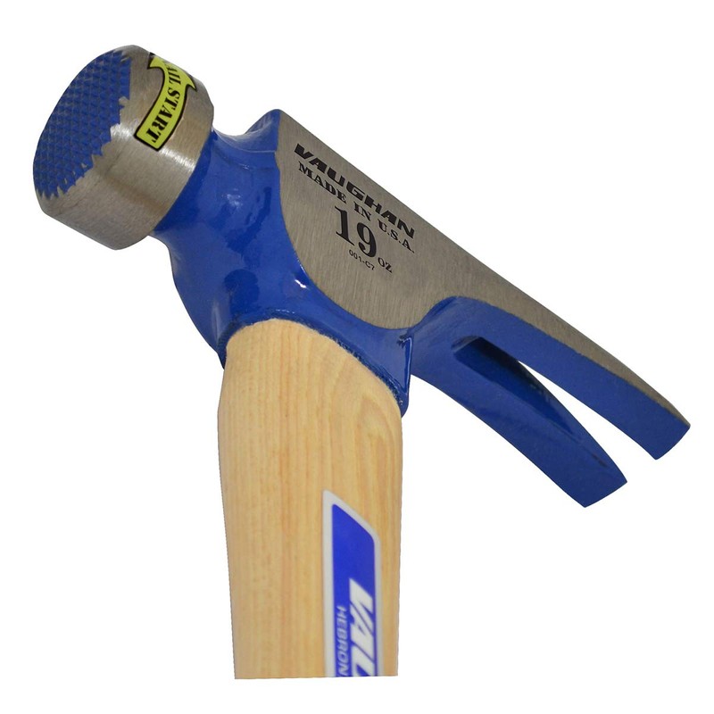 Vaughan 116-04 CF2HC 19-Ounce California Framer Hammer, Milled Face, Curved