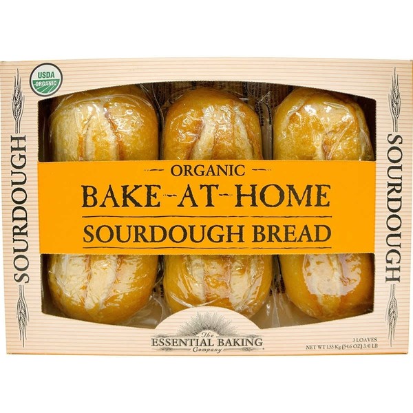 Essential Baking Company Organic Artisan Sourdough Bread, 18.2 Ounce (Pack of 3)
