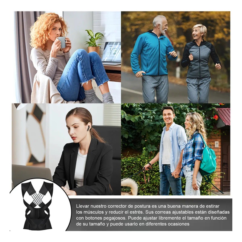 Faja Ortopdica Correctora De Postura Unisex Calidad Premium}