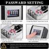 Wall Mounted Key Safe with Combination Code, Weatherproof Key Safe