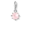 Thomas Sabo 925 Sterling Silver Birthstone Charm, Silver, Pink, White,