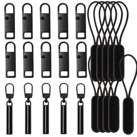 25 zipper pulls zipper tab zipper pull fastener top nylon cord replacement zipper repair kit nascan style handmade craft diy metal charm