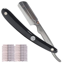 Parker Razor Professional Replacement Blades, Set of 20, Japanese Instruction Manual Included (Length: 5.7 inches (14.6 cm), Weight: 1.4 oz (39 g), Razor/Compact/Foldable (Resin Resin Handle)
