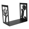 2pcs Metal Bookend Desktop Bookshelf Storage Book Documents Divider Craft