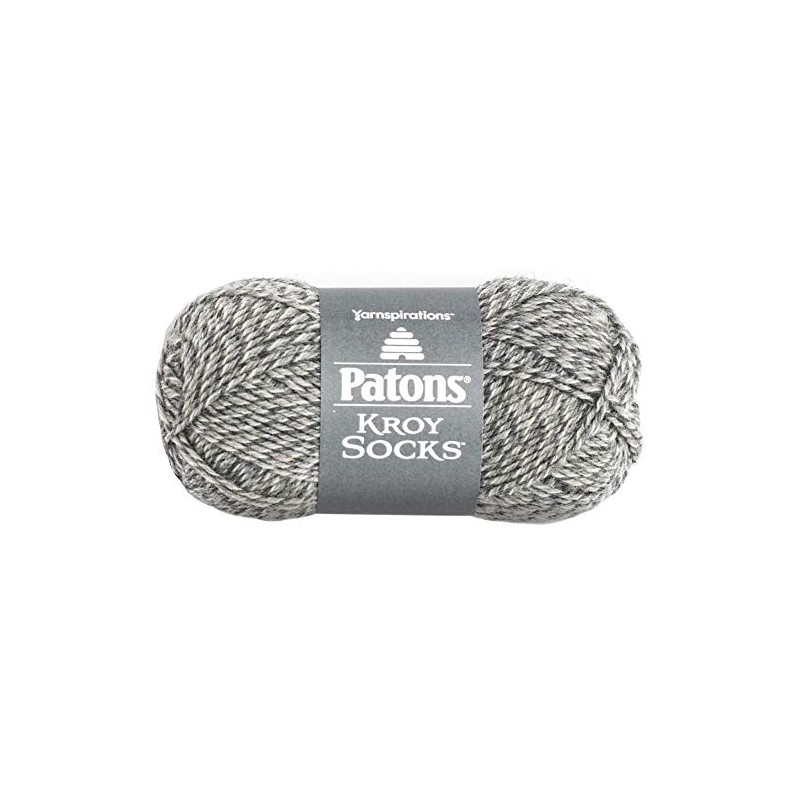 Patons Kroy Socks Yarn-Grey Marl6
