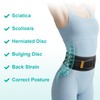 TitanGuard Ultra-Thin & Lightweight Back Brace for Lower Back Pain,Sciatica,Scoliosis,Slipped