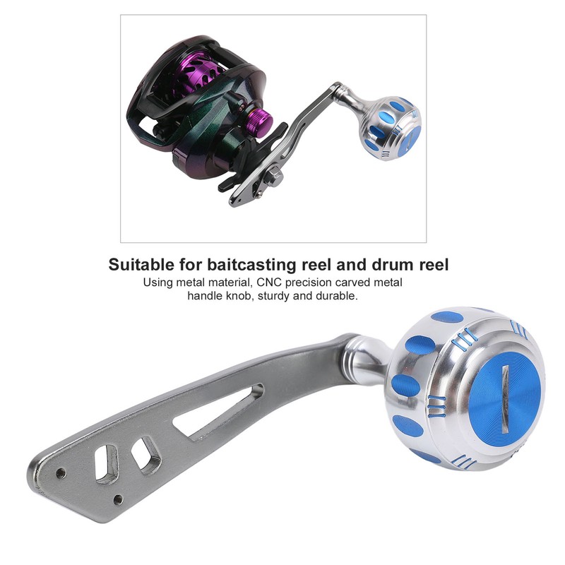 Fishing Reel Handle Metal Power Handle Knob Grip Replacement with