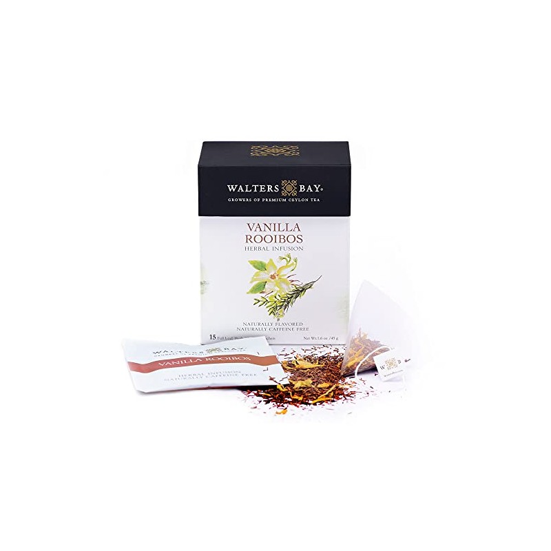 Walters Bay Vanilla Rooibos, Herbal Tea, No Caffeine, All Natural,
