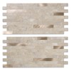 Yipscazo 20 Sheets Peel and Stick Stone Metal Backsplash, PVC