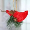 Factory Direct Craft Set of 3 Artificial Sisal Cardinal Bird