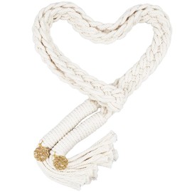 OLYCRAFT Lasso Rope for Handfasting Cord with Pendant 190 cm Beige Hollow Love Knot Wedding Lasso Handfasting Cord Traditional Celtic Handfasting Cord Handmade Wedding