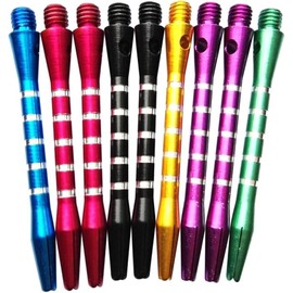 Walquicks Cañas para Dardos 9 Piezas Ejes de Dardos Aluminio Dart Shaft Cañas de Dardos de Aluminio Set de Varillas para Dardos Aluminio Dart Ejes Accesorios Dardos Dart Tallo Recambios de Dardo