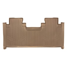 SMARTLINER Custom Floor Mats 2nd Row Liner Tan for 2017-2022 Ford F-250 / F-350 Super Duty SuperCab with 1st Row Bench Seat