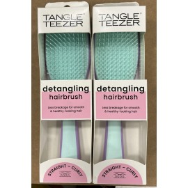 Tangle Teezer 2X Tangle Teezer Detangling Hairbrush Wet & Dry Purple Blue Straight & Curly