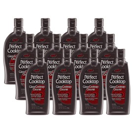 HOPE'S Perfect Cooktop Glass and Ceramic Cooktop and Stove Top Cleaner, Fast Acting and Removes Burnt on Stains from Glass Ceramic Smooth Top Ranges with its No Rinse Formula, 10.6 Oz, Pack of 12