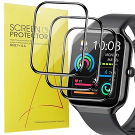 Blueshaweu Screen Protector Compatible with Jugeman Smartwatch 1.96 Inch P99, HD Clear Flexible TPU Screen Protector [Pack of 3] for Motast P99 / Togala P99 / Jugeman P99 Smartwatch (Transparent)