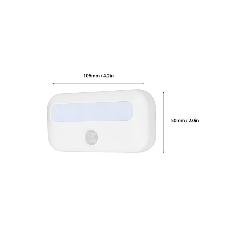 Motion Sensor Night Light Magnetic Rechargeable 6500K White Light Small