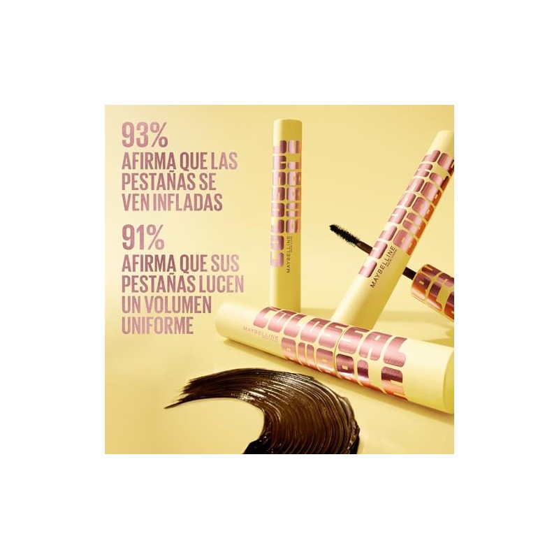 Maybelline Colossal Bubble Máscara de Pestañas, Volumen 24H, WTP, 10