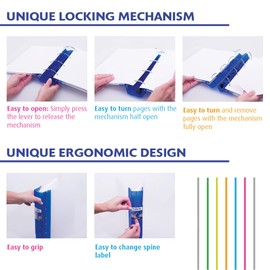 Guildhall 4532Z GLX Ergogrip Binder - Blue