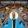 Electric 12/4 SOOW Bulk Cable-12 Gauge 4 Conductor-Rated for 600V,