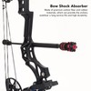 Archery Bow Stabilizer Shock Absorbing Carbon Fiber Rubber Bow Balance