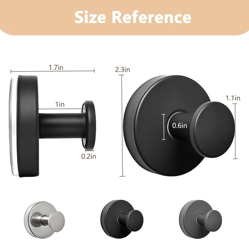 HiOKOU Wreath Hangers for Front Door 2 Pack for Glass