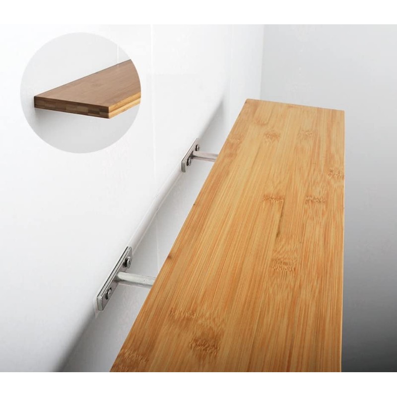 1 Pair of Floating Shelf Brackets for Wall Board, Floating